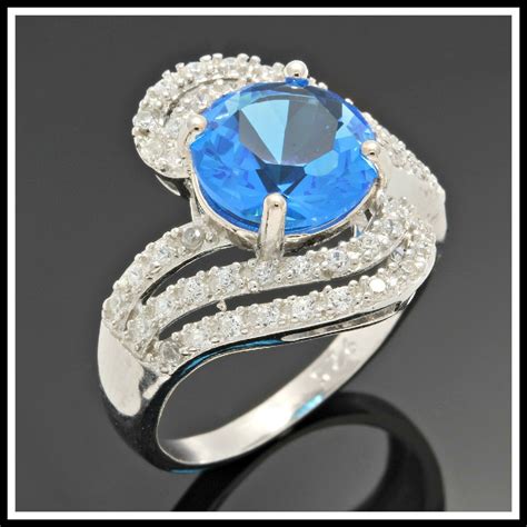 genuine blue topaz ring.